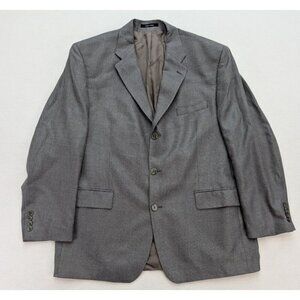 Franco Tassi Men's Blazer Jacket Sport Coat Size 46R Gray Woven